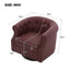 360° Swivel Accent Chair With Curved Back