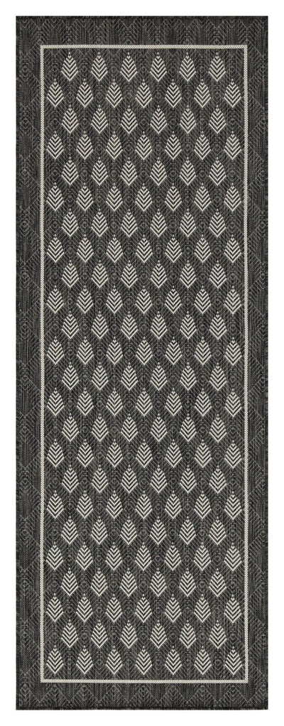 Sunshine - 5'3" X 7'3" Indoor, Outdoor Polypropylene Area Rug - Anthracite