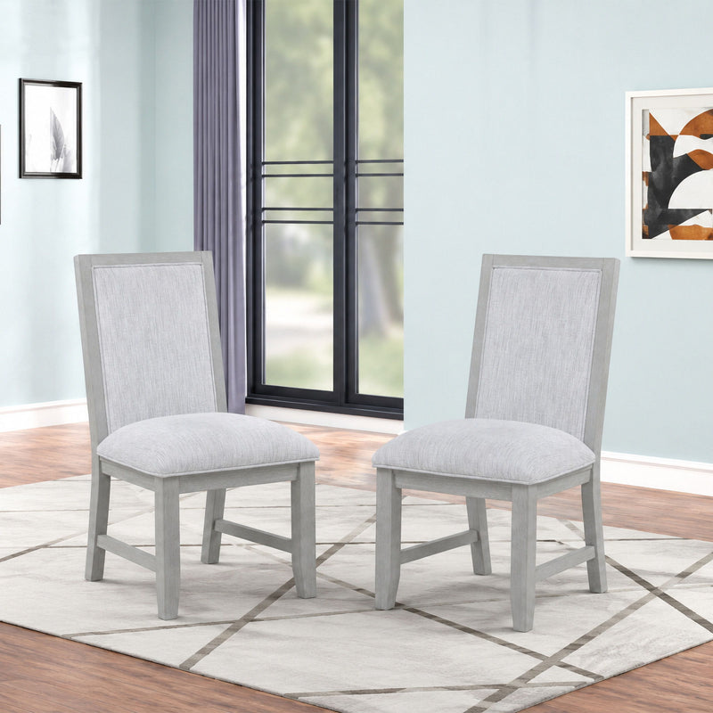 Fiona - Silla de comedor (Juego de 2) - Gris niebla