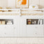 Loft Bed With 4 Drawers, Underneath Cabinet And Shelves