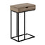 Accent Table, C - Shaped Contemporary & Modern Versatile Design
