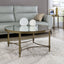 Aditya - Mirrored Antique Brass Coffee Table - Antique Brass