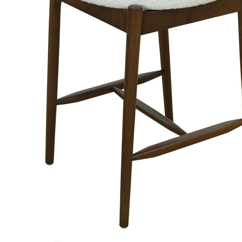 Counter Stool (Set of 2) - Walnut Beige