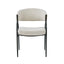 Contemporary Upholstered Dining Chairs With Metal Legs (Set of 2)