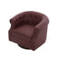 360° Swivel Accent Chair With Curved Back