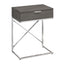 Accent Side Table, Storage Drawer, Spacious Tabletop, Contemporary & Modern