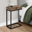 Accent Table, C - Shaped Contemporary Elegant Desig