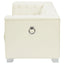Earline - Upholstered Track Arm Loveseat - White