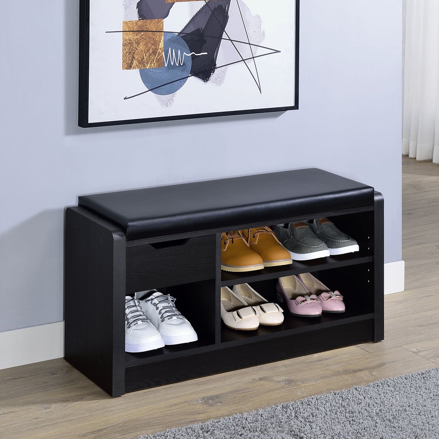 Astor - Open Shelf Storage Bench