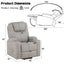 Recliner With Power Lift & Massage