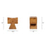 Nico - Stool Ottoman - Brown