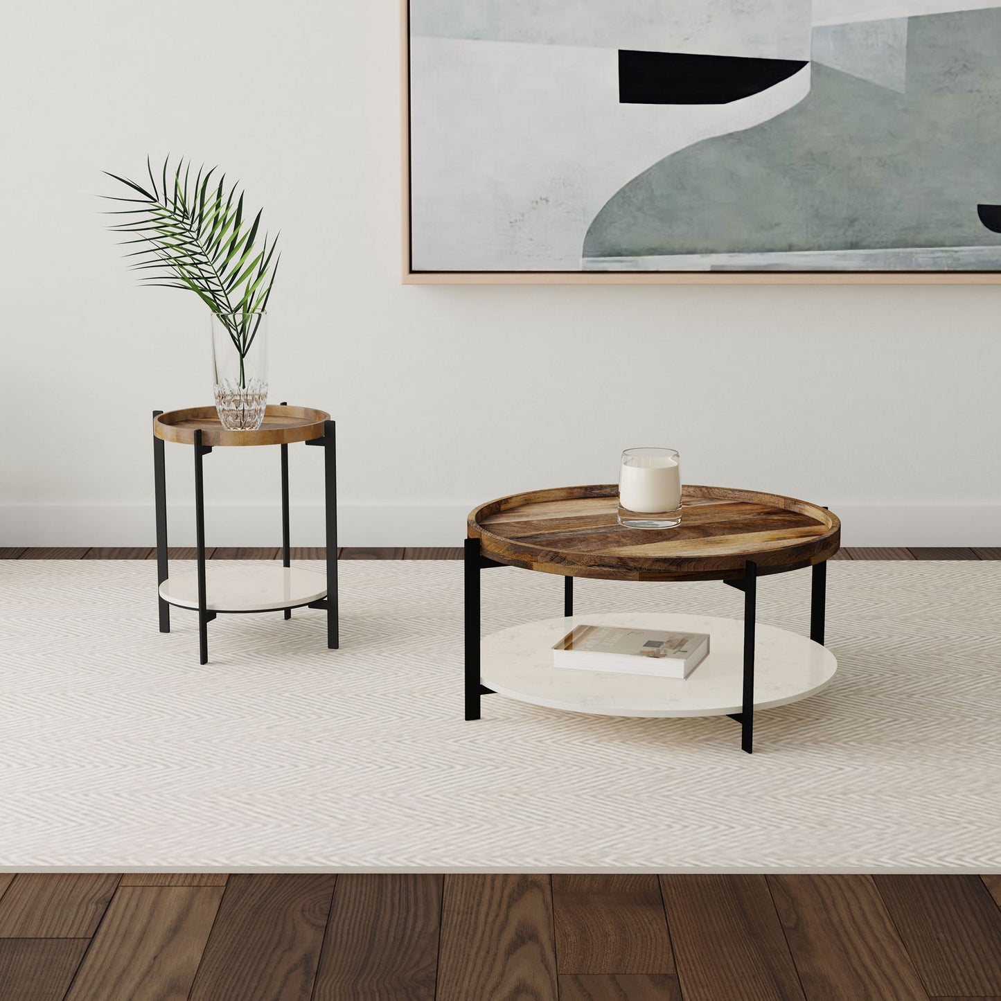 Cowper - Round End Table - Natural