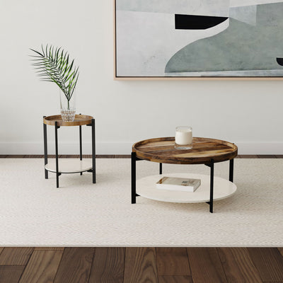 Cowper - Round End Table - Natural