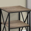 3 Tier Accent Table, Side Marble Look Contemporary & Modern