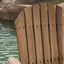 Outdoor Acacia Wood Adirondack Barstools (Set of 2)