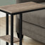 Accent Table, C - Shaped, Marble Look Contemporary & Modern Convenient Design