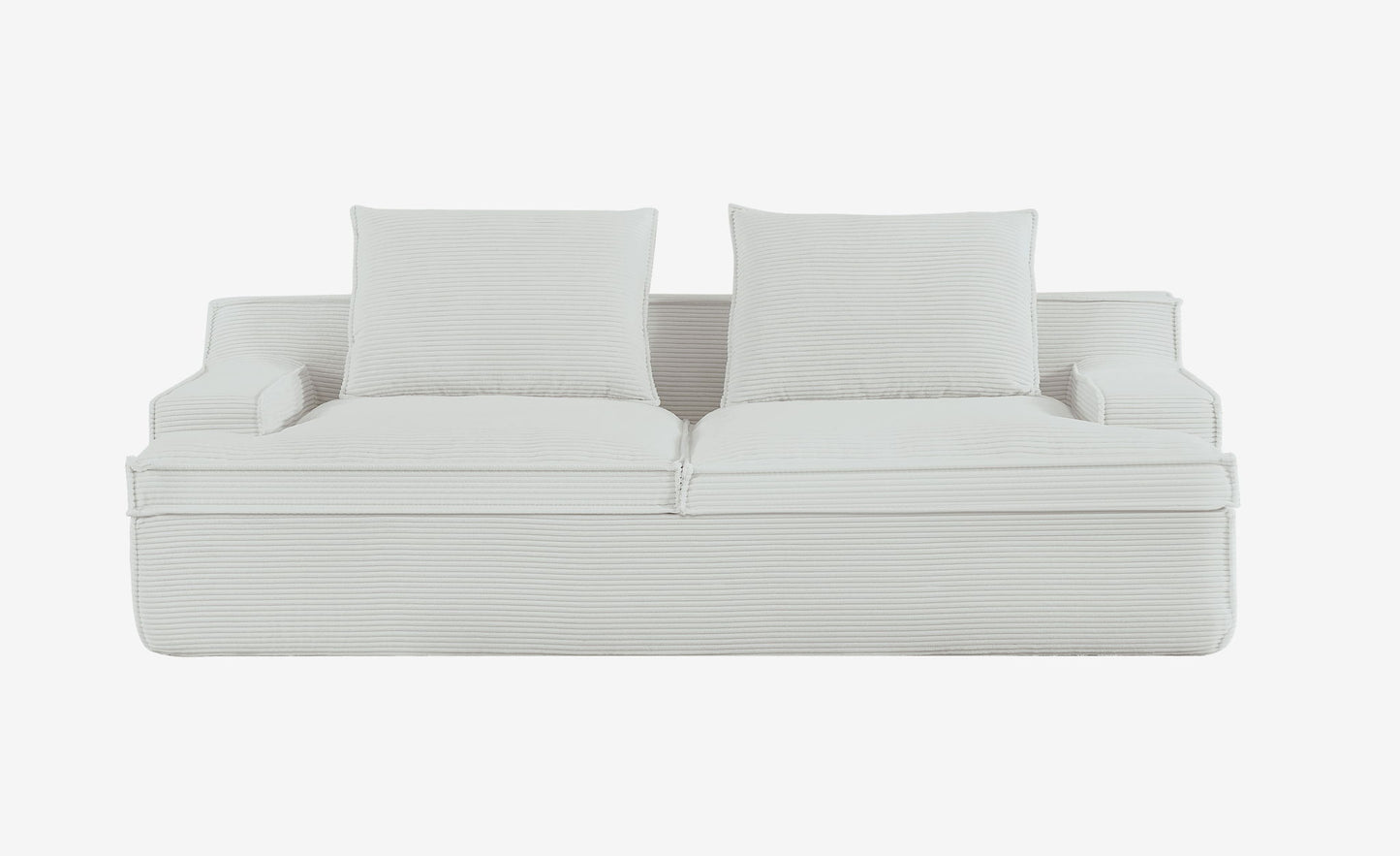 Nimbus - Oversized Full Foam 4 Seater Couch For Living Room Upholstered In Soft, Wide Armrests