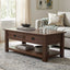 Monroe - Rectangular Coffee Table With Drawers - Brown