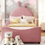 Upholstered Daybed With Rabbit Ear Shaped Headboard