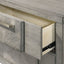 2 Drawer Night Bookmatched Veneers - Gray