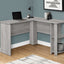 Computer Desk, Home Office, Corner, Storage Shelves, L Shape, Laptop, Contemporary & Modern
