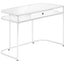 Computer Desk For Home Office, Laptop, Storage Drawers, Contemporary And Modern - White