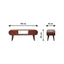 Solid Wood Circular TV Unit
