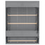 Murphy Bed With Desk, LED Lights & USB Charging Station