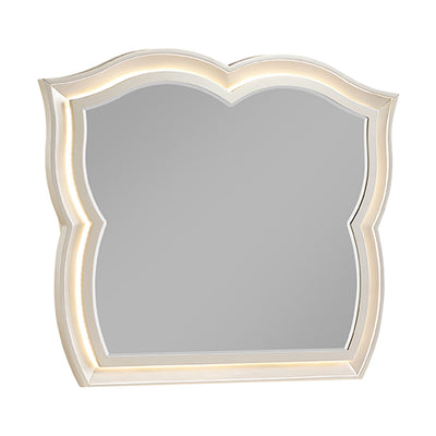 Flora - Framed Mirror With LED Lighting (Dresser Not Included) - Champagne