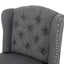 Vienna - Fabric Tufted Counter Stool With Nailhead Accents (Set of 2)