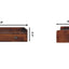 Belmont - Wall Mounted Console Shelf - Chestnut