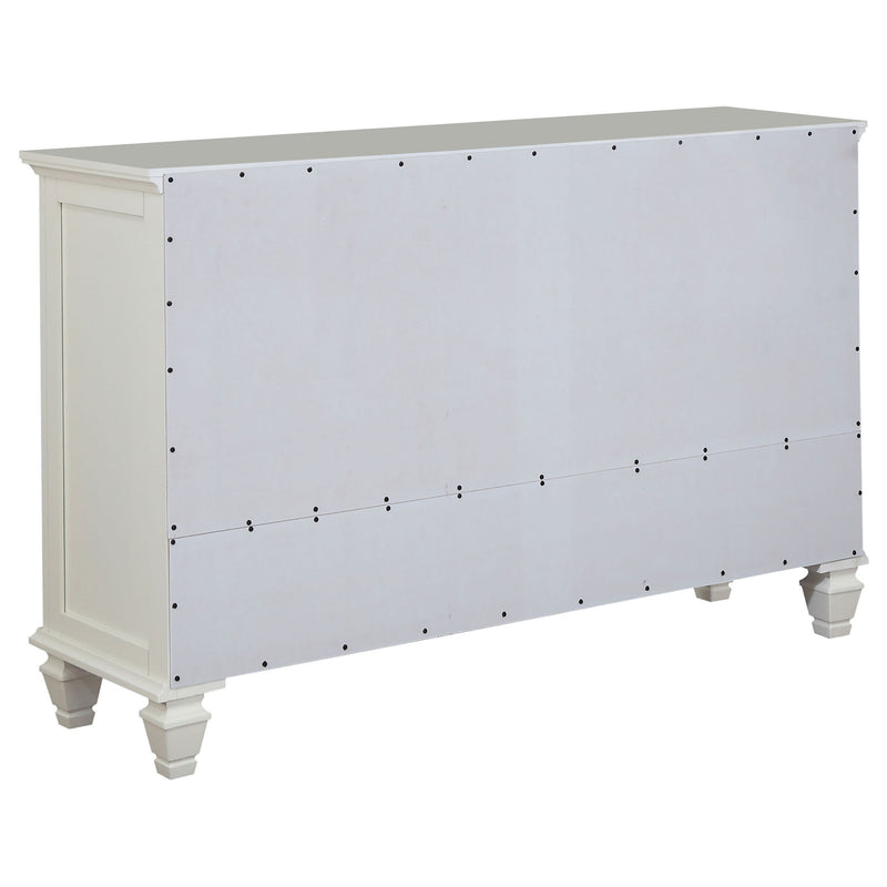 Dennis - 4 Piece Eastern King Bedroom Set - Cream White