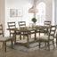 Parfield - 7 Pieces Dining Room Set - Light Brown / Oak