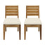 Outdoor Armless Dining Chair With Cushions