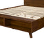 Platform Bed Frame With Footboard Storage