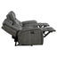 Forrest - Motion Reclining Sofa Comfort With Elegant Tufting And Wide Track Arms - Gray