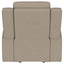 Slater - Upholstered Recliner Chair With Manual Recline - Taupe