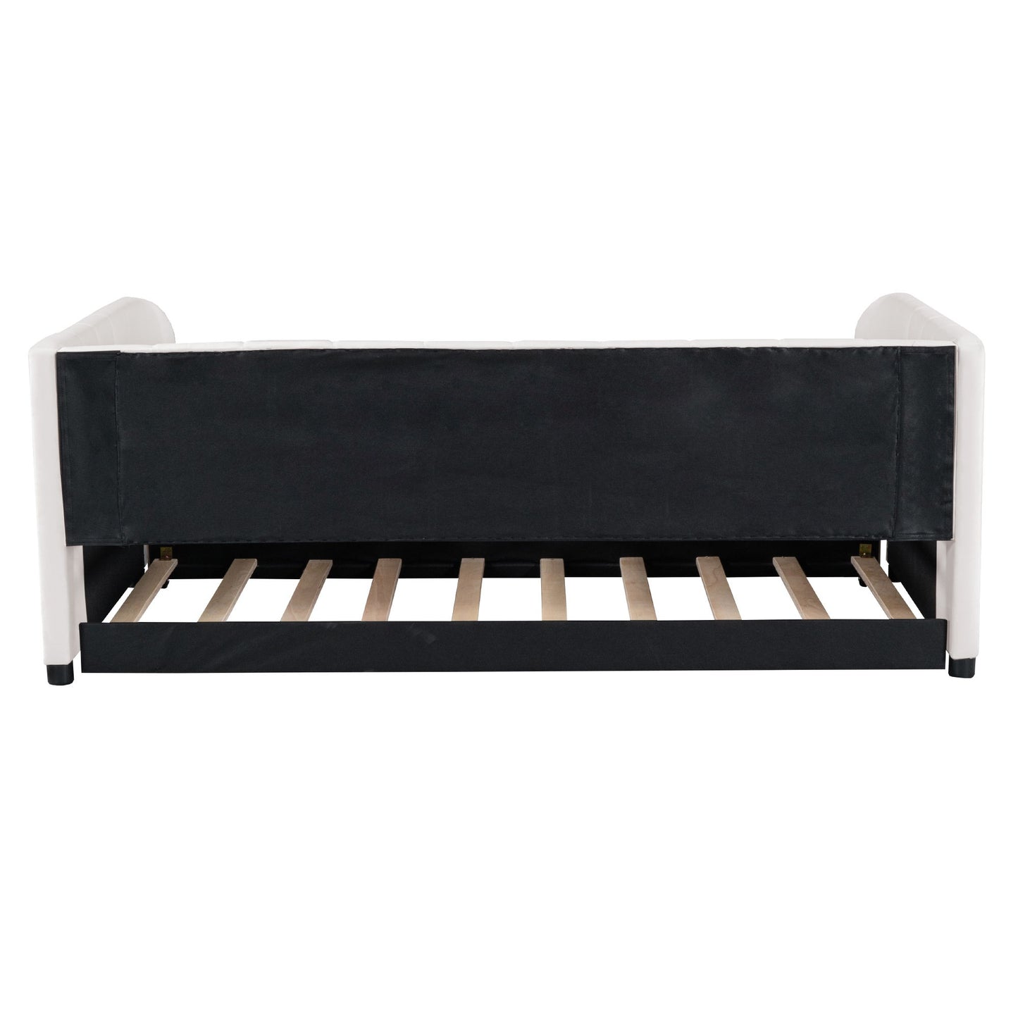Upholstered Daybed With Ergonomic Design Backrest