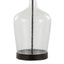 Botella - Contemporary Table Lamp Built In USB Port (Set of 2) - Clear / Oil Bronze / Natural