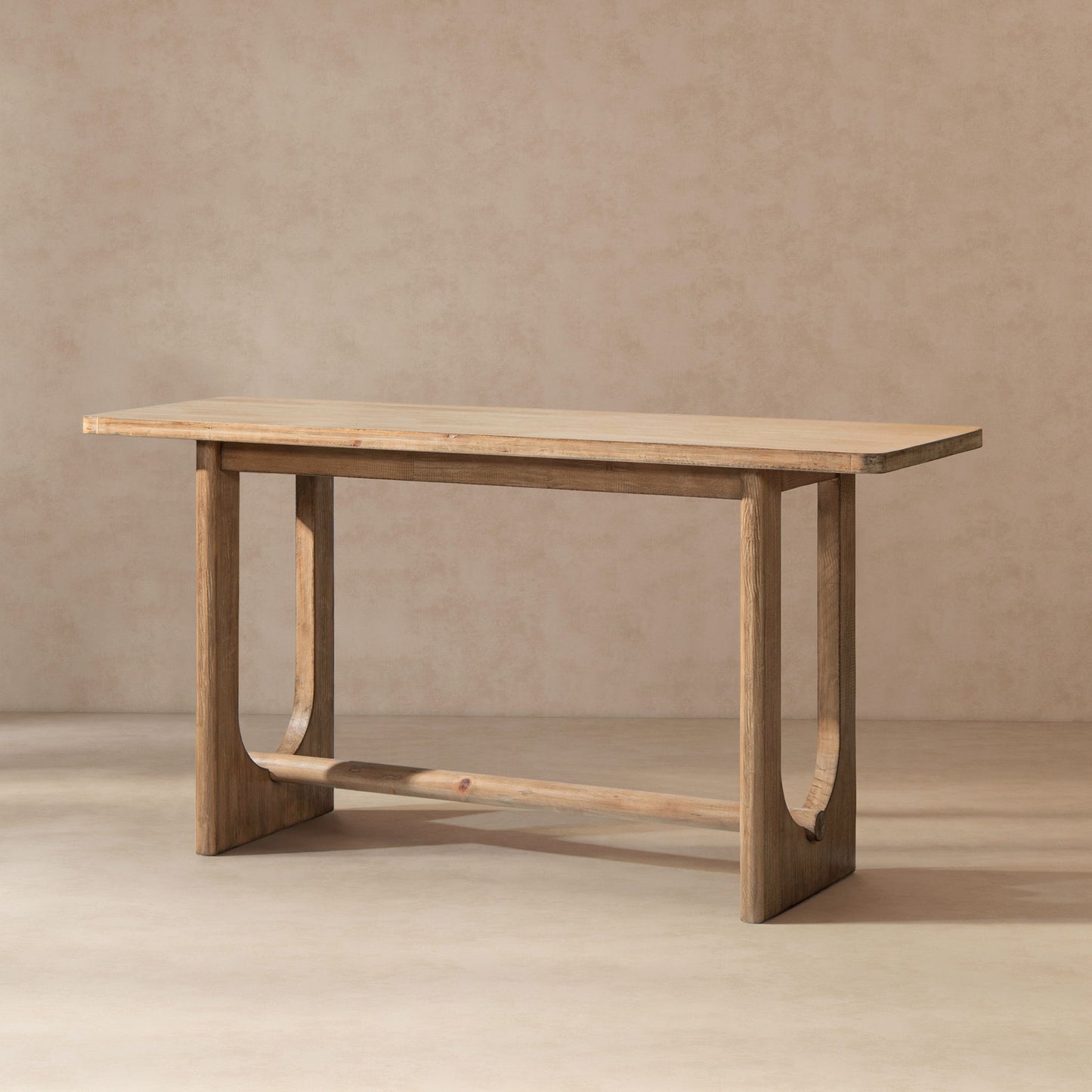 Turnkey - Trestle Console Table - Antique Brown
