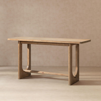 Turnkey - Trestle Console Table - Antique Brown