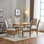 French Country Style Dining Chair With Upholstered Seating And Fluted Legs