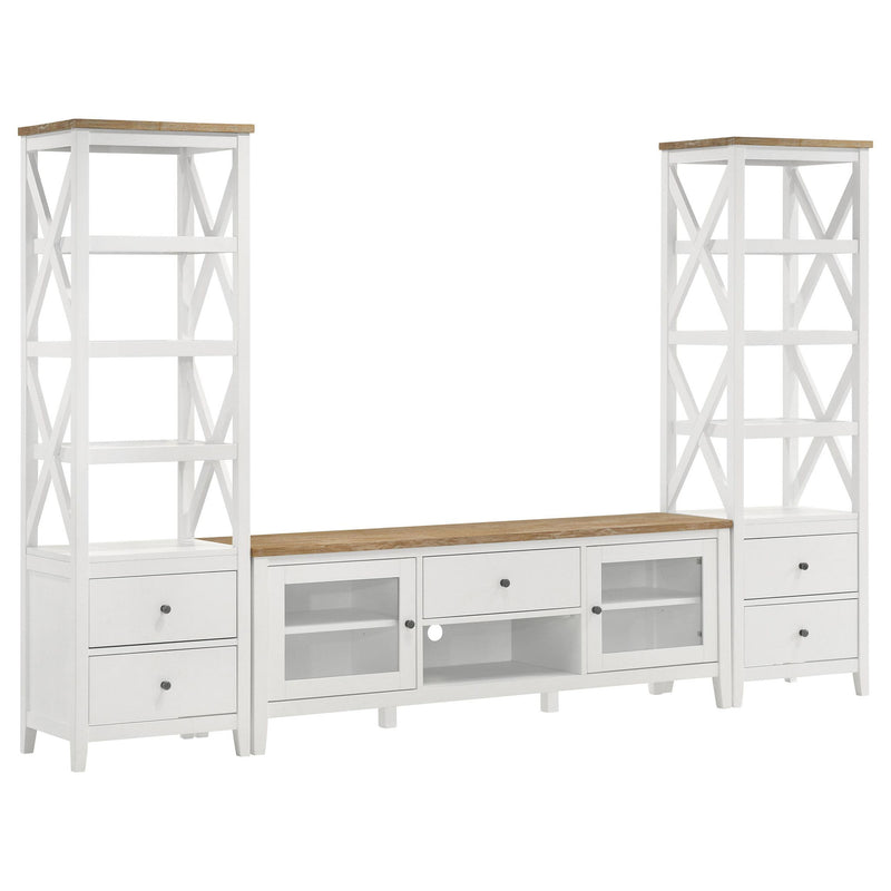 Evanston - 2 Door Stand - White