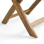 Bistro Foldable Chair With Wicker Backrest