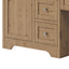 Double Sink Bathroom Vanity With Countertop, 2 Ceramic Sinks, 6 Drawers, Soft Close Design