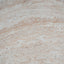 Elegant Indoor / Outdoor Lightweight Concrete Side Table With Travertine - Beige