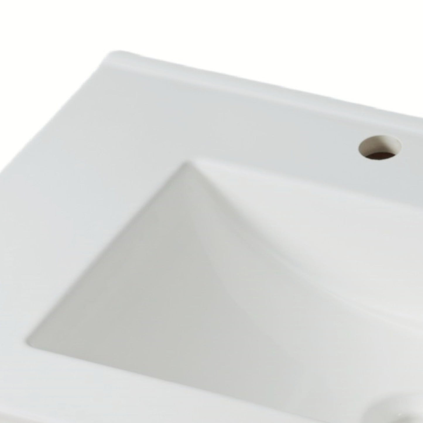 Bathroom Vanity With Ceramic Sink, Adjustable Shelf & Tip Out Tray