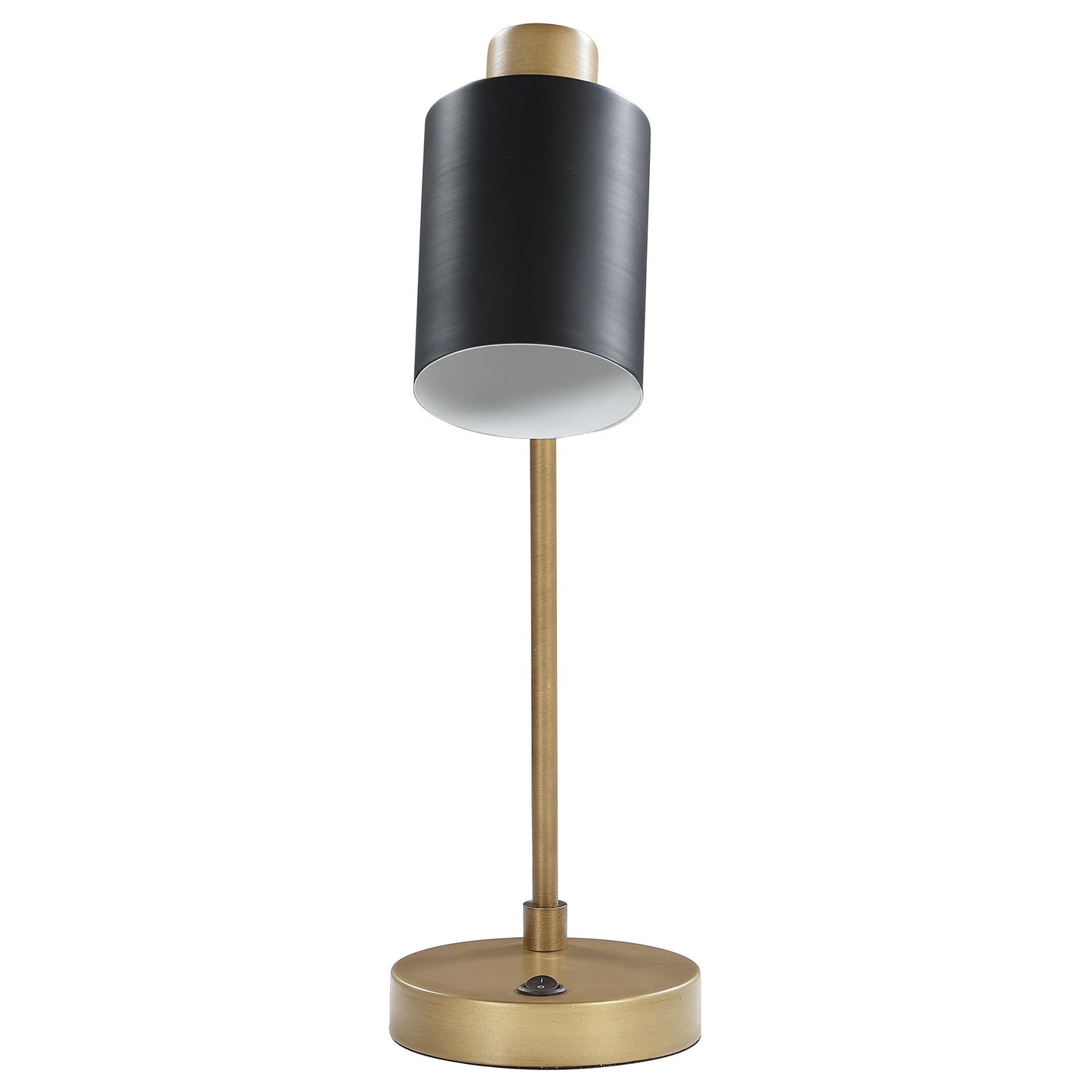 Dharma - Adjustable Table Lamp With Shade - Antique Brass