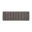 Thorian - Luxury Upholstered Ottoman Bench With Channel Tufting And Metal Base - Gold / Gray