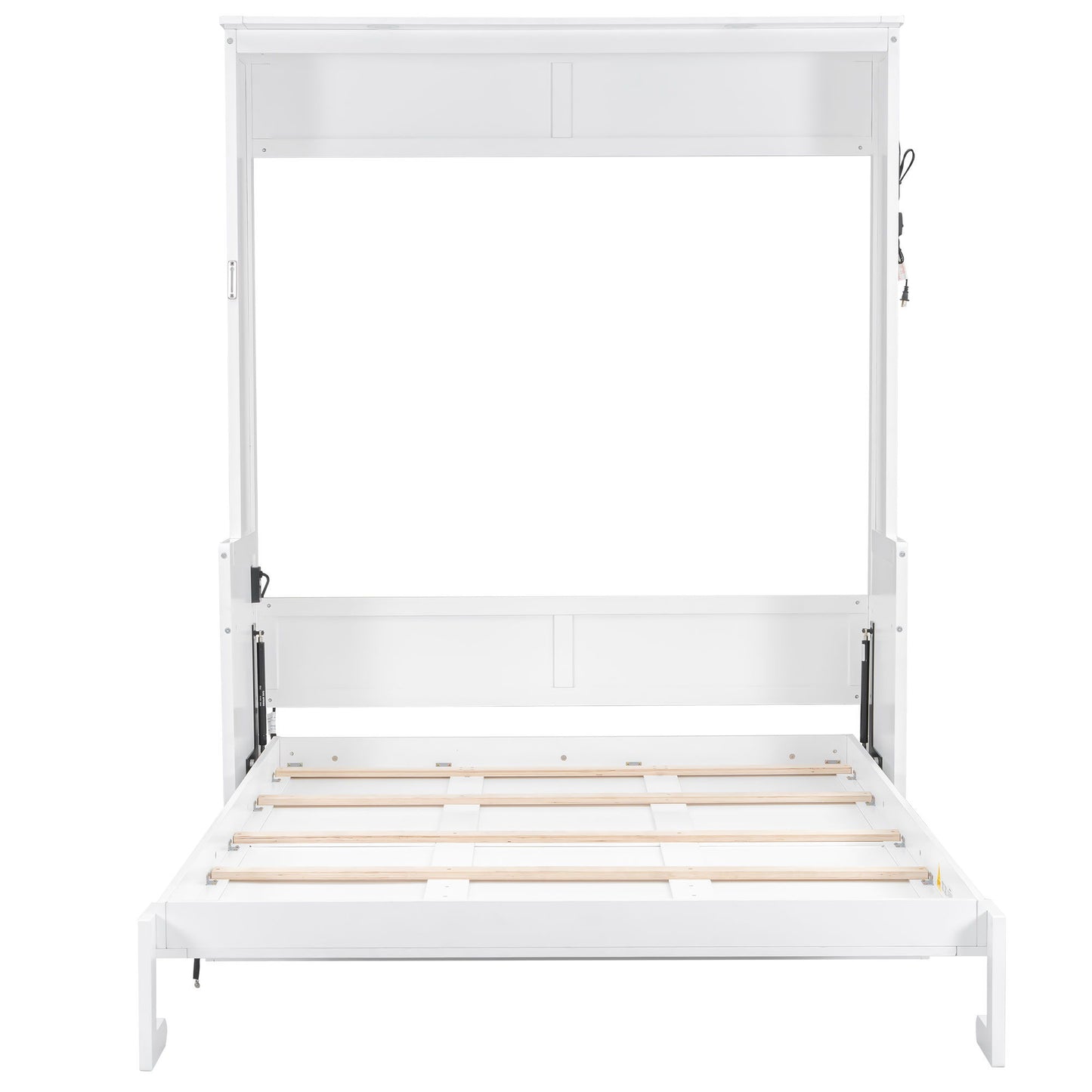 Murphy Bed With Desk, LED Lights And USB Charging Station